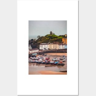 Tenby Harbour Pastel Posters and Art